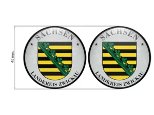 Aufkleber TÜV Landkreis Zwickau Nummernschild plakette